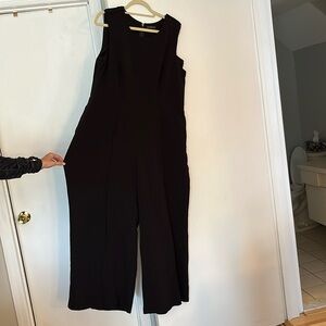 Lane Bryant black women’s jumpsuit wide leg size 18